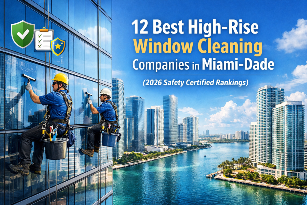 12 Best High-Rise Window Cleaning Companies in Miami-Dade (2026 Safety Certified Rankings)